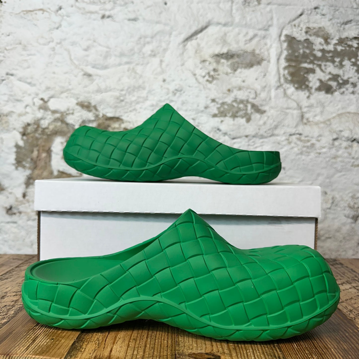 Bottega Veneta Beebee Green Clog Sneaker Sz 9 (42) No Box
