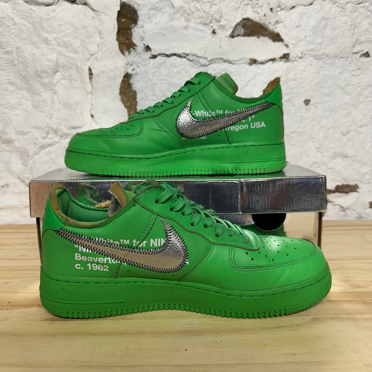 Nike Air Force 1 Low Off-White Brooklyn Sz 9.5