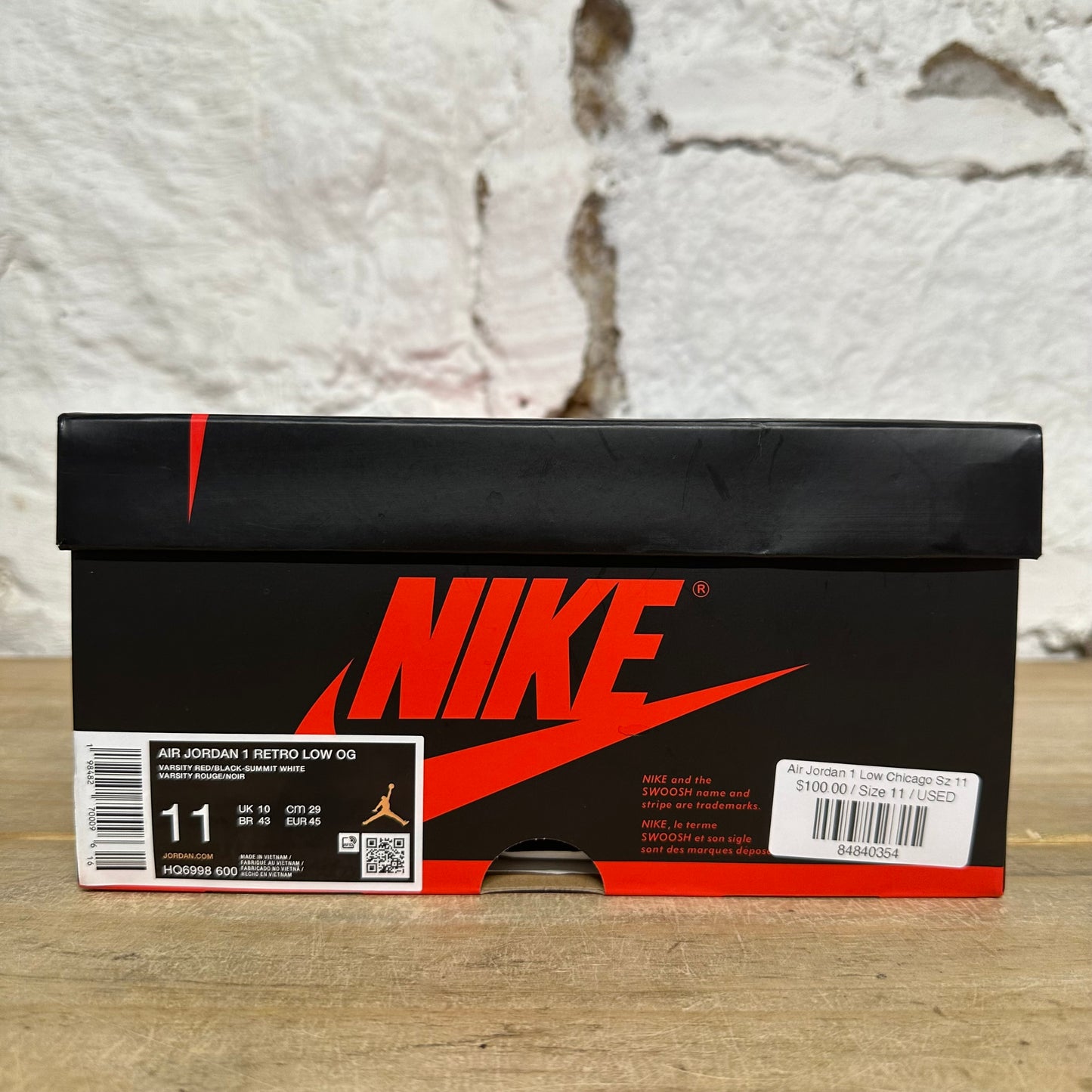 Air Jordan 1 Low Chicago Sz 11