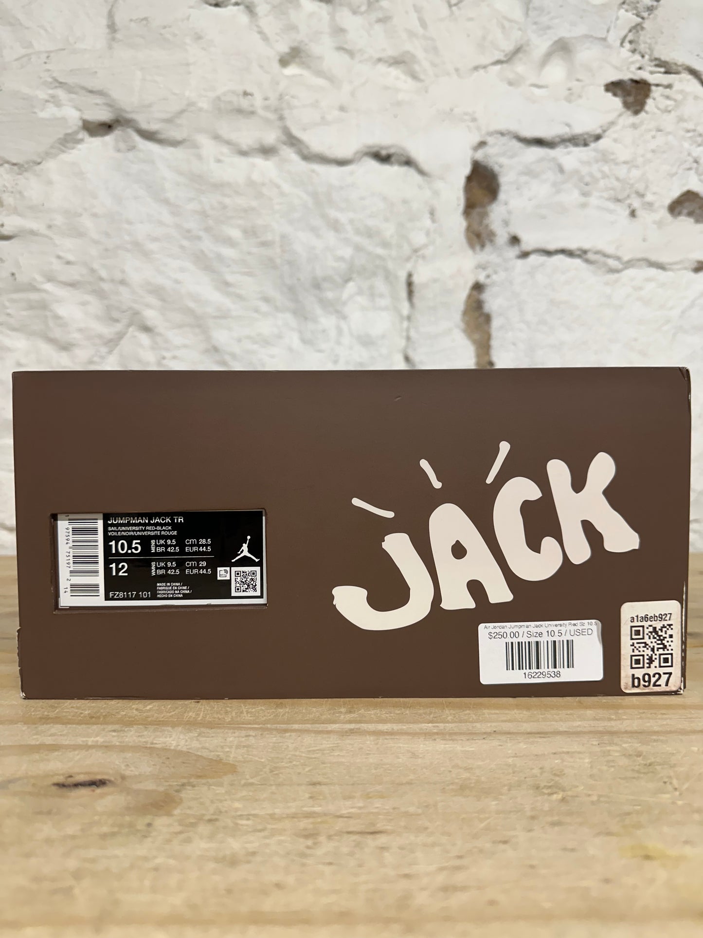 Air Jordan Jumpman Jack Travis Scott University Red Sz 10.5