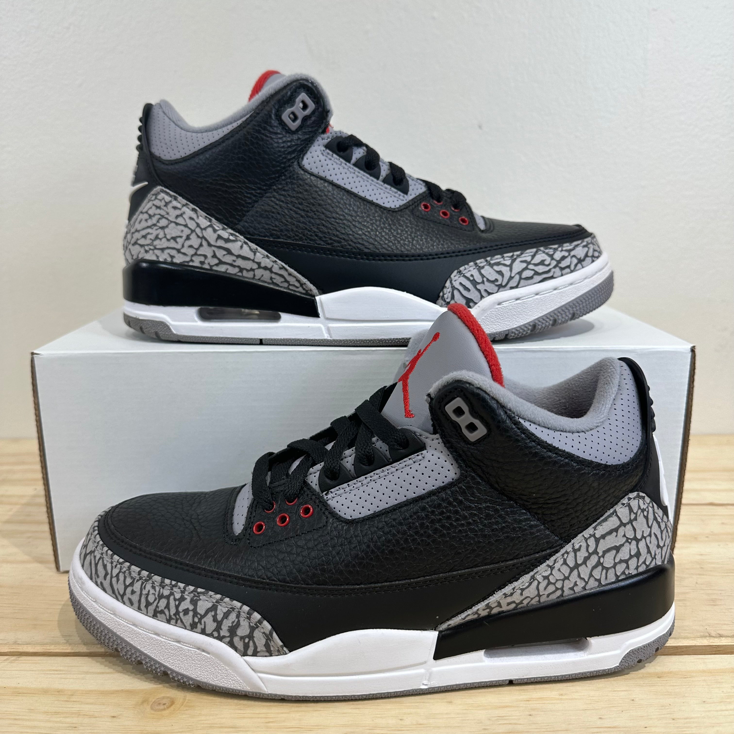 Air Jordan 3 Retro Black Cement Sz 9