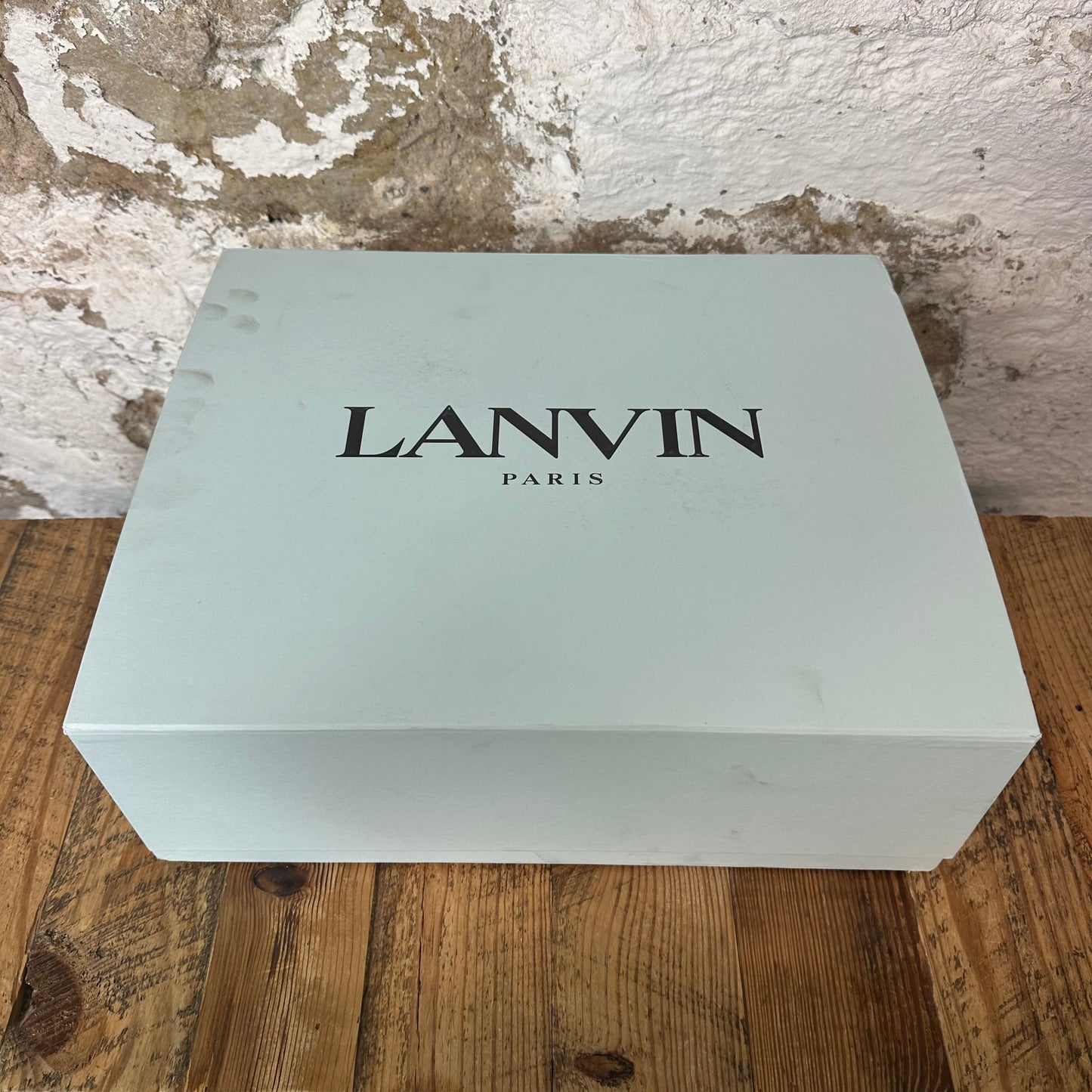Lanvin Curb Multicolor Lace Navy Sneaker