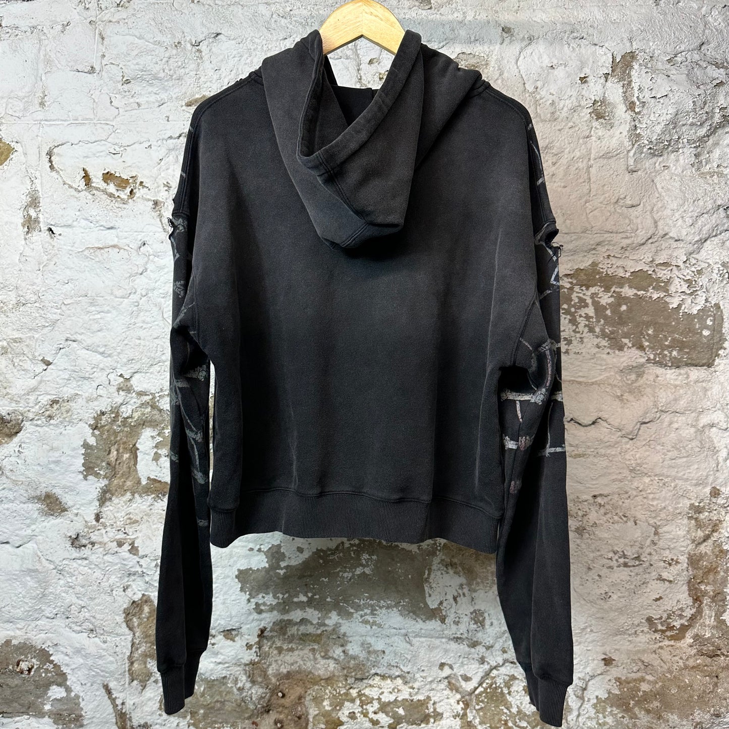 Vale Widow Zip Up Hoodie Black Sz S