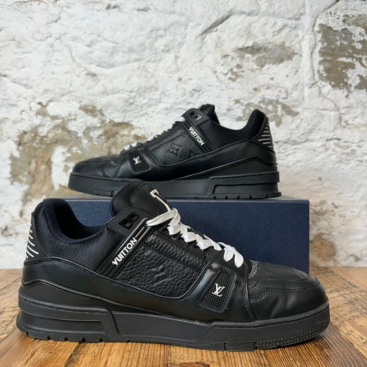 Louis Vuitton Triple Black Trainer Sneaker Sz 11.5 (10LV)