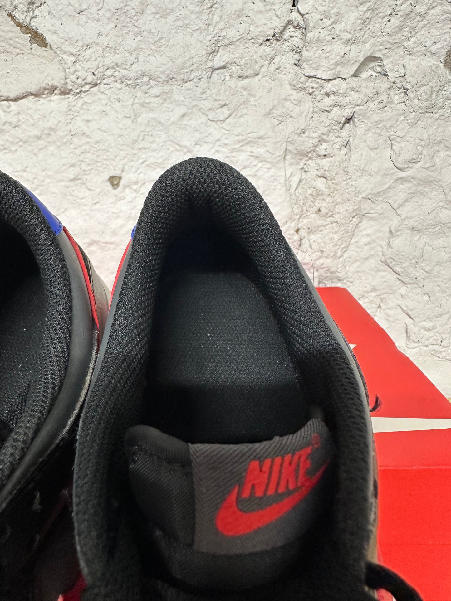 Nike Dunk Low Black Racer Blue Red Sz 6.5Y