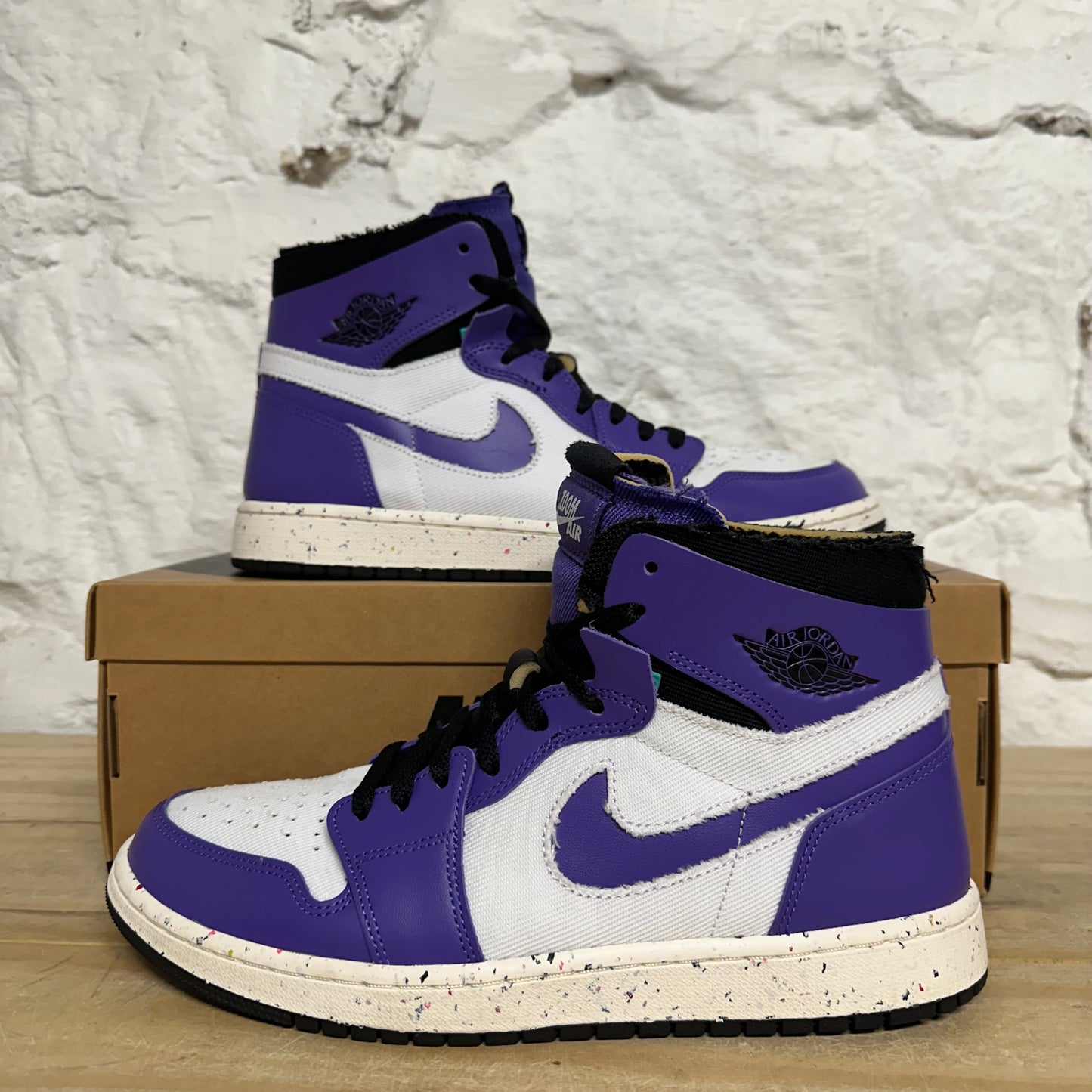 Air Jordan 1 High Zoom Air CMFT Crater Purple Sz 10