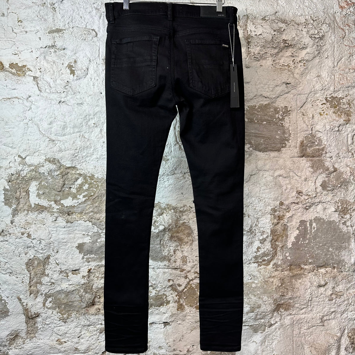 Amiri MX1 Blue Black Woven Black Denim Jeans Sz 30
