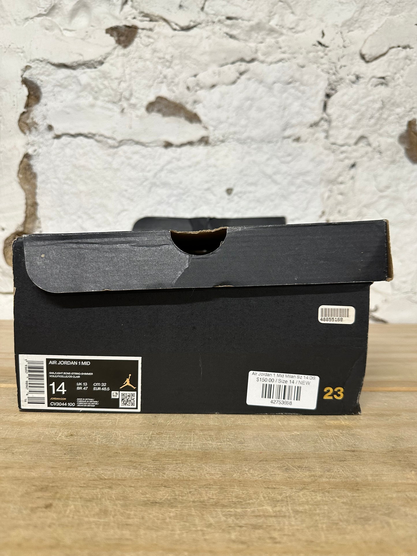 Air Jordan 1 Mid Milan Sz 14 DS