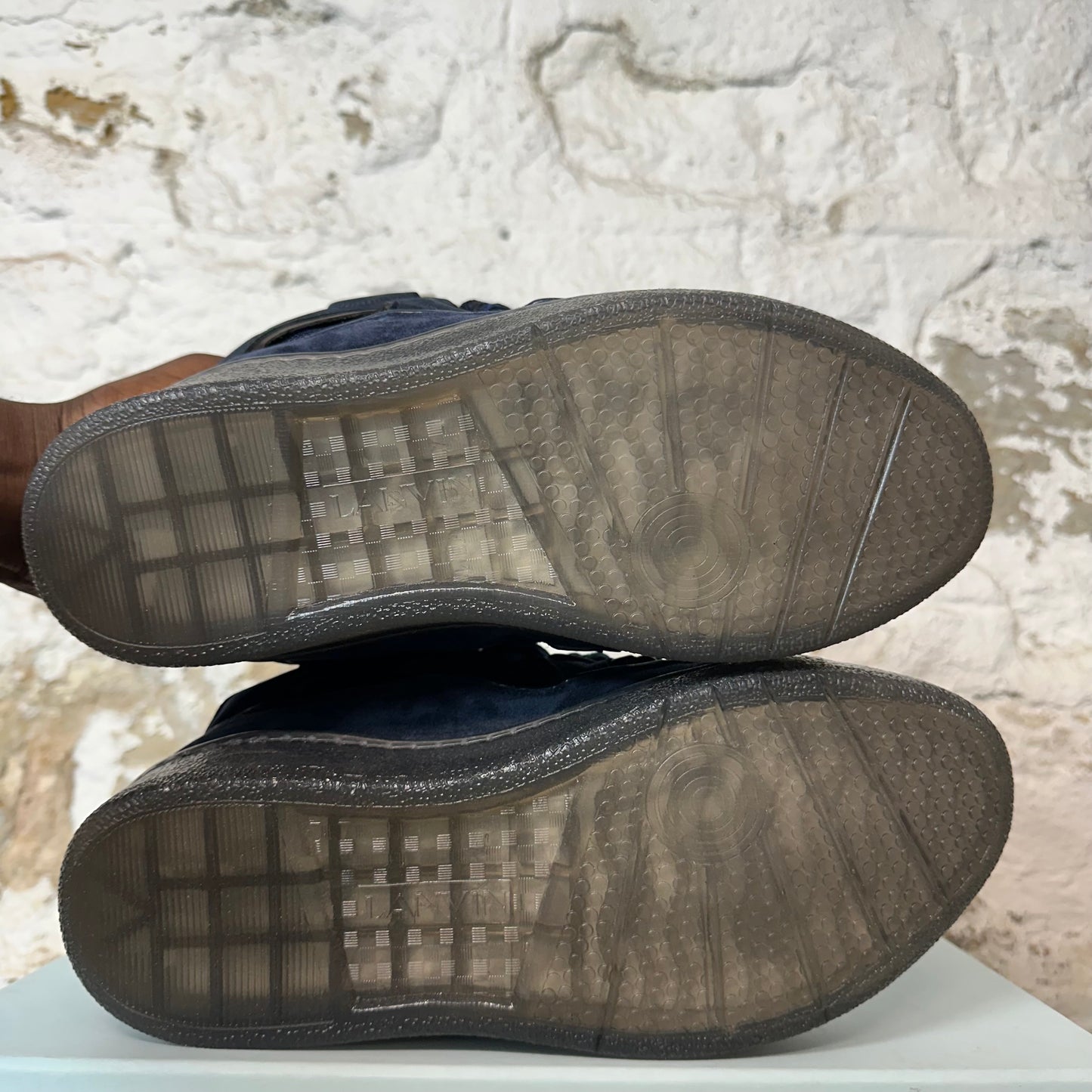 Lanvin Curb Navy Sneaker