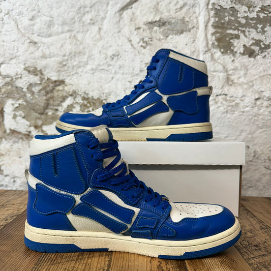 Amiri Blue Skeleton High White Sneaker Sz 8 (41) No Box