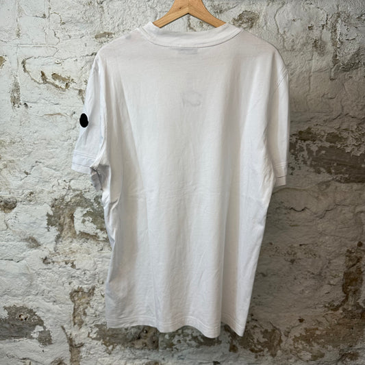 Moncler Black Drip Spell White T-shirt Sz M