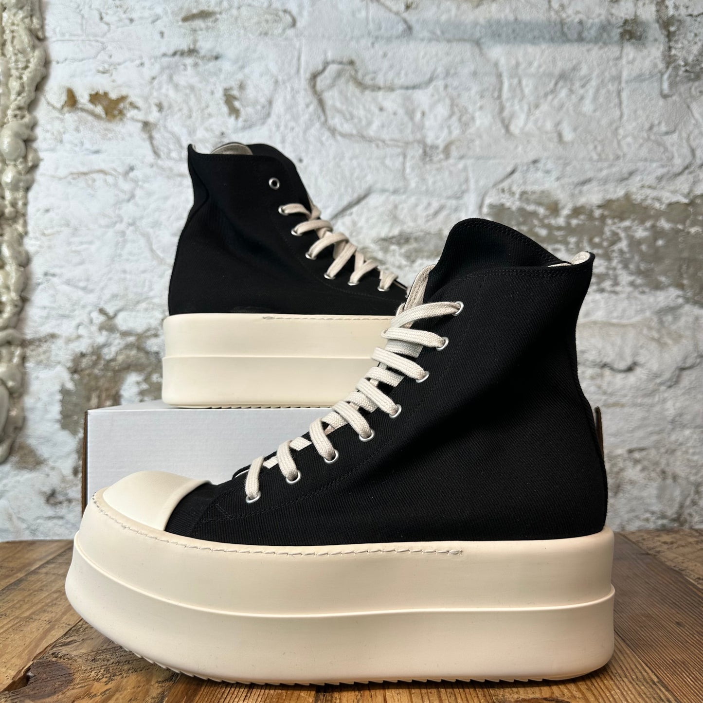 Rick Owens Mega Bumper Black Milk Sneaker Sz 10 (43)