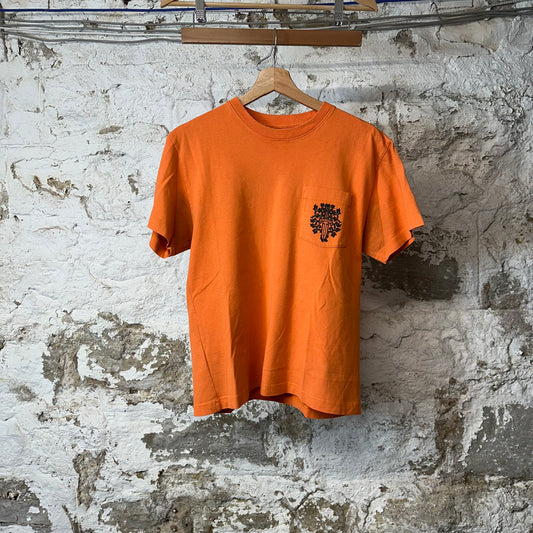 Chrome Hearts Matty Boy Pocket Dagger T-shirt Orange Sz S