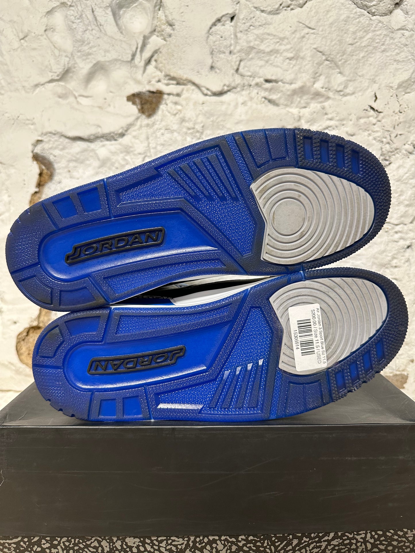 Air Jordan 3 Sport Blue Sz 11.5