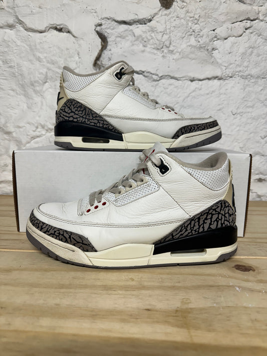 Air Jordan 3 White Cement Reimagined Sz 8