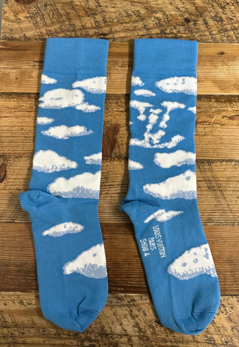 Louis Vuitton Archive Cloud Blue Socks DS