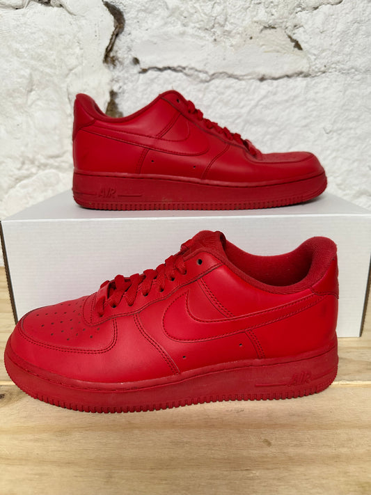 Nike Air Force 1 Low Triple Red Sz 8