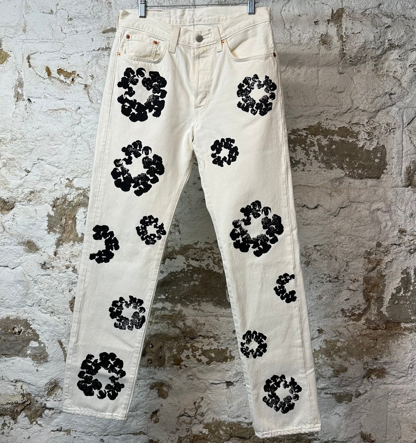 Denim Tears Black CW White Denim Jeans Sz 30