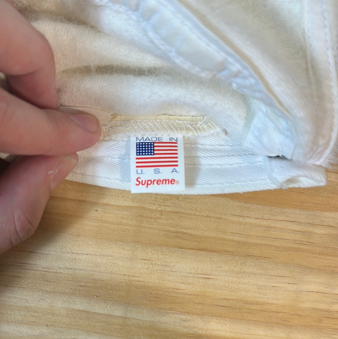 Supreme Faux Fur Camp Cap White Hat