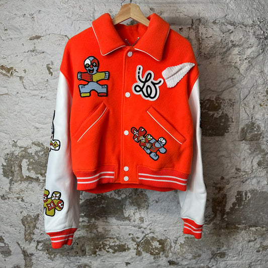 Louis Vuitton Mini Varsity Puzzle Jacket Orange Sz XXXL (56)