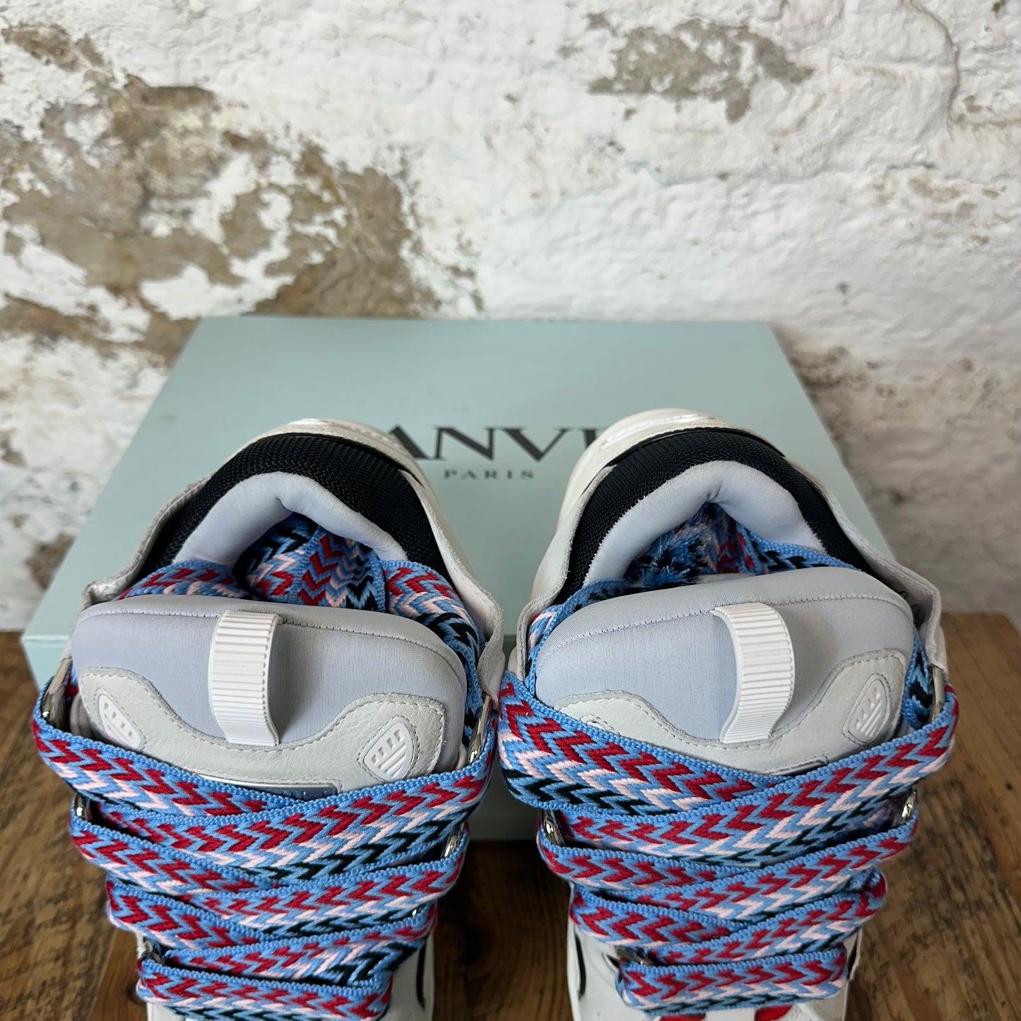 Lanvin Curb Multicolor Lace Grey Sneaker