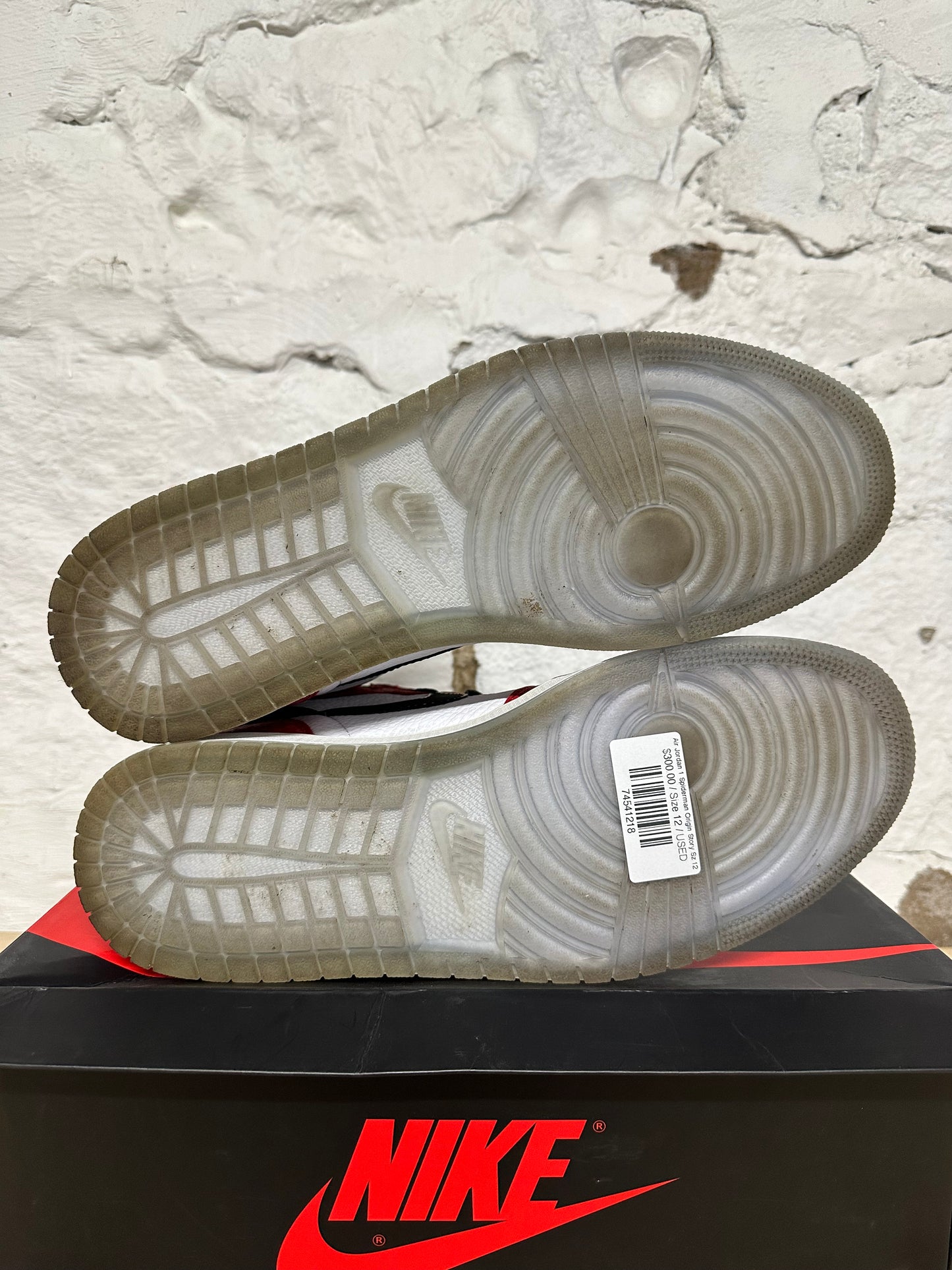 Air Jordan 1 High Spider-Man Origin Story Sz 12