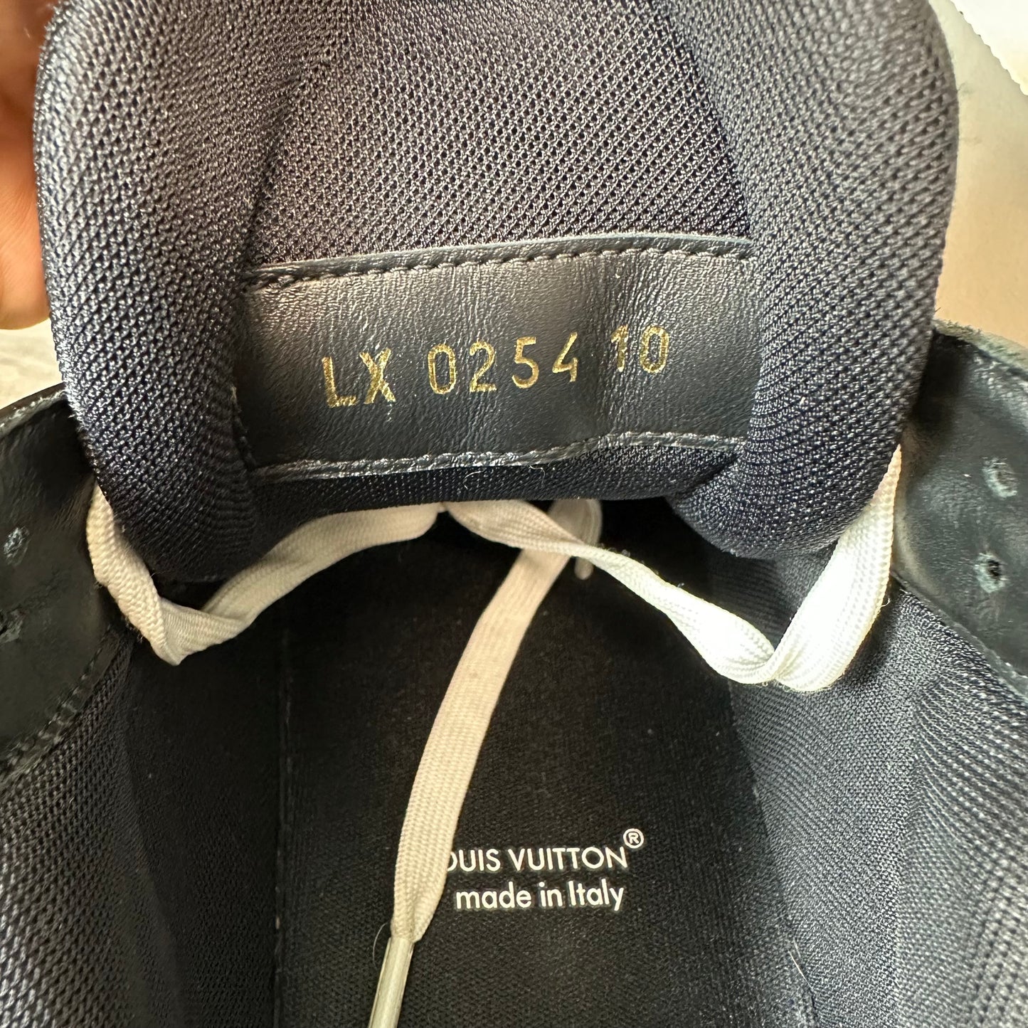 Louis Vuitton Triple Black Trainer Sneaker Sz 11.5 (10LV)