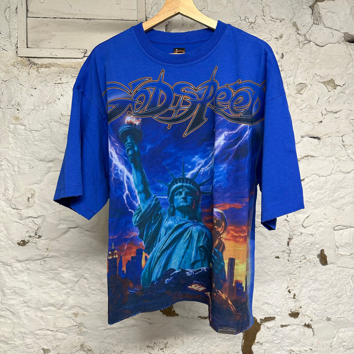 Godspeed New York Liberty Reigns Blue T-Shirt Sz L