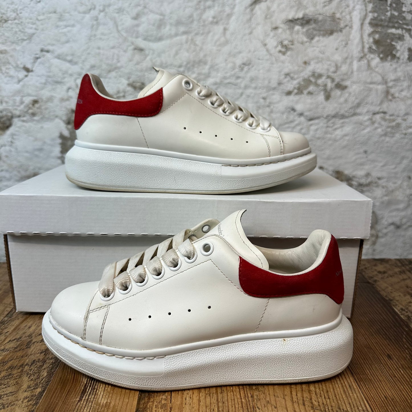 Alexander Mcqueen Red Tab White Sneaker Sz 4.5 (36.5) No Box