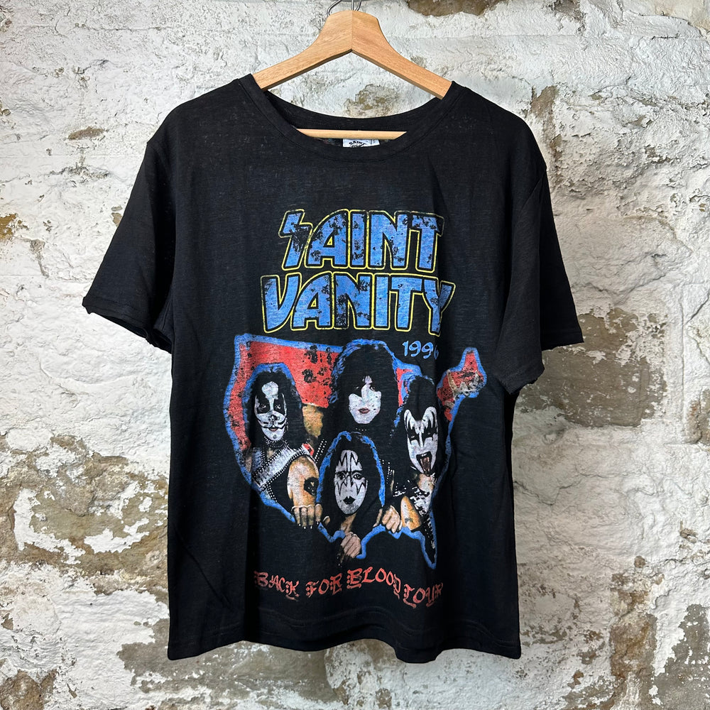 Saint Vanity Kiss Black T-shirt