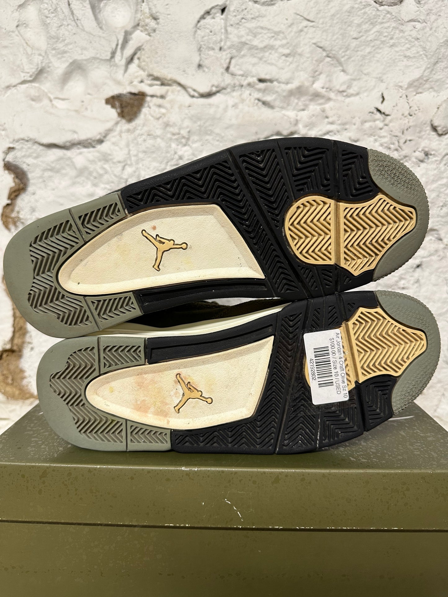 Air Jordan 4 Craft Olive Sz 10
