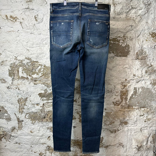 Amiri Plain Dark Blue Denim Jeans Sz 34