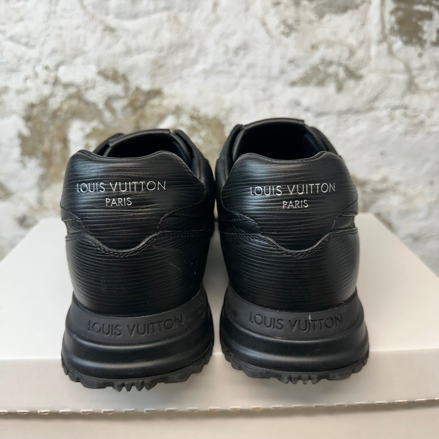 Louis Vuitton Black Monogram Runaway Sneaker Sz 10 (8.5LV) No Box