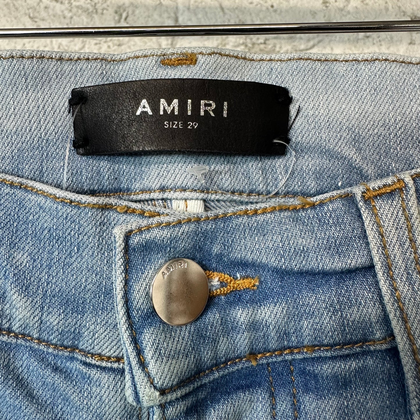 Amiri Plain Light Blue Denim Jeans Sz 29