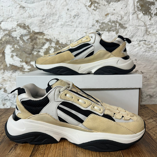 Amiri Beige Bone Runner Black White Sneaker Sz 10 (43)