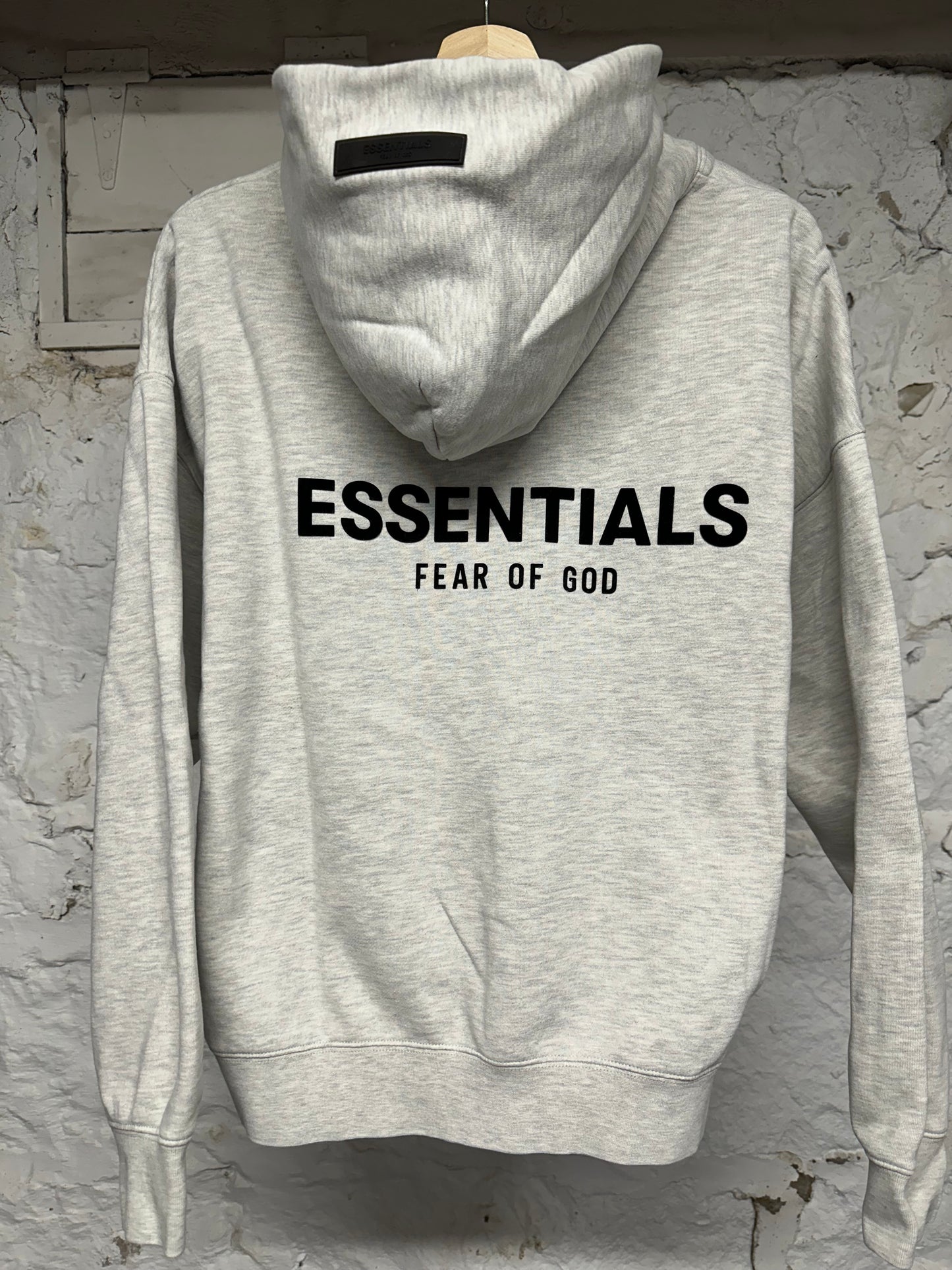 Fear of God Essentials Light Oatmeal Hoodie Sz S