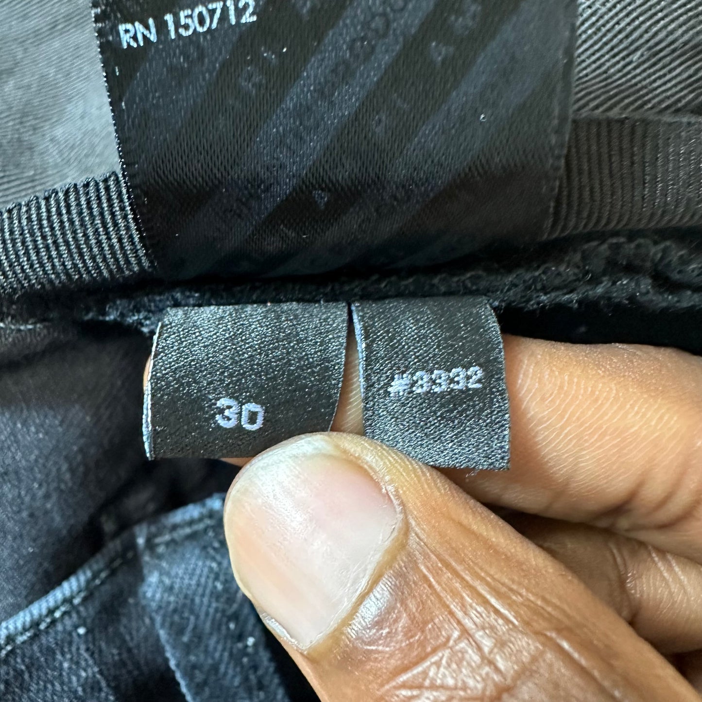 Amiri MX1 Camo Spell Black Denim Jeans Sz 30