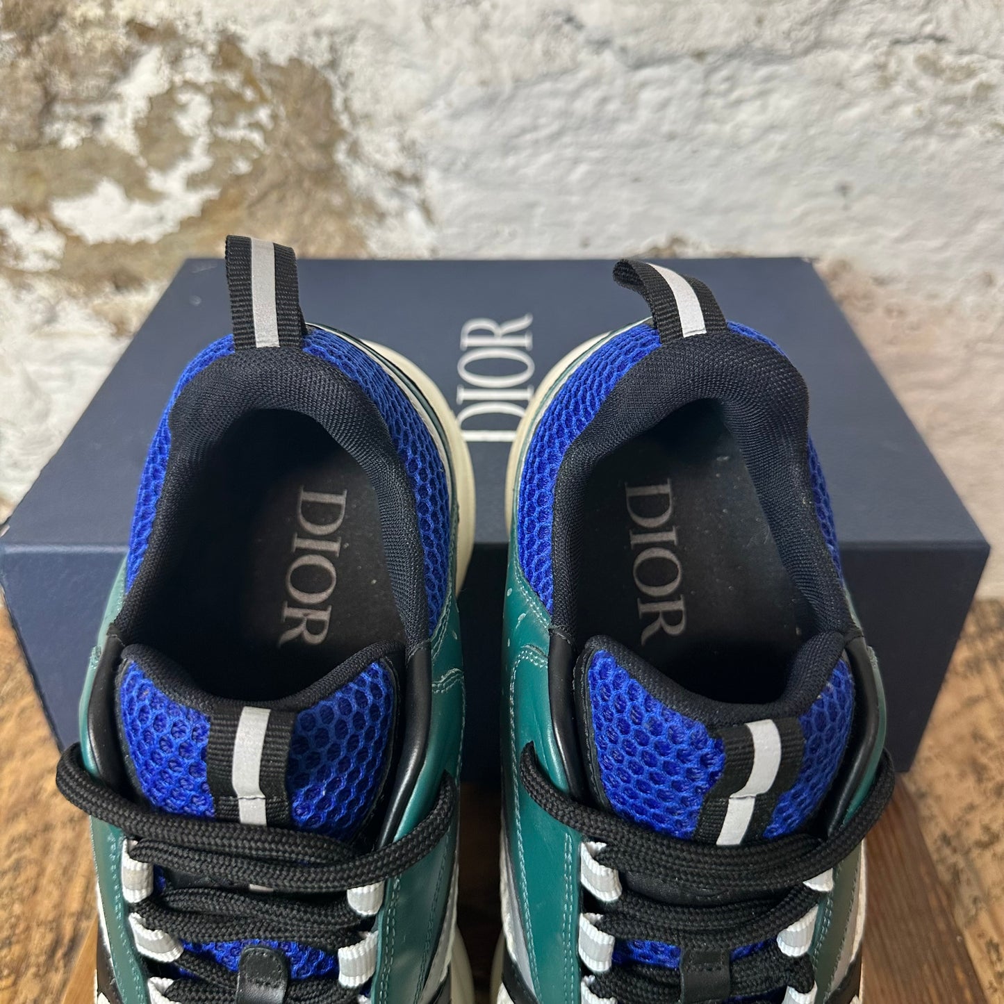 Dior B22 Green White Black Sneaker Sz 9 (42)