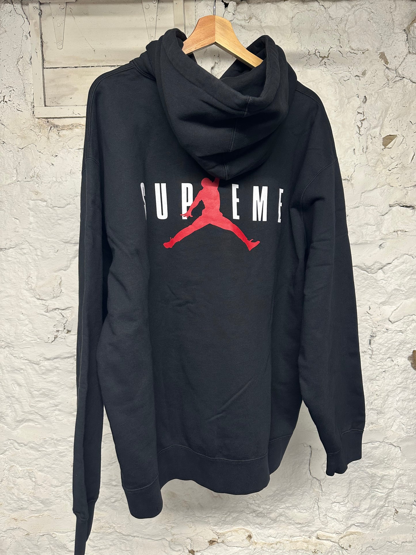 Supreme x Jordan Black Hoodie Sz XL DS