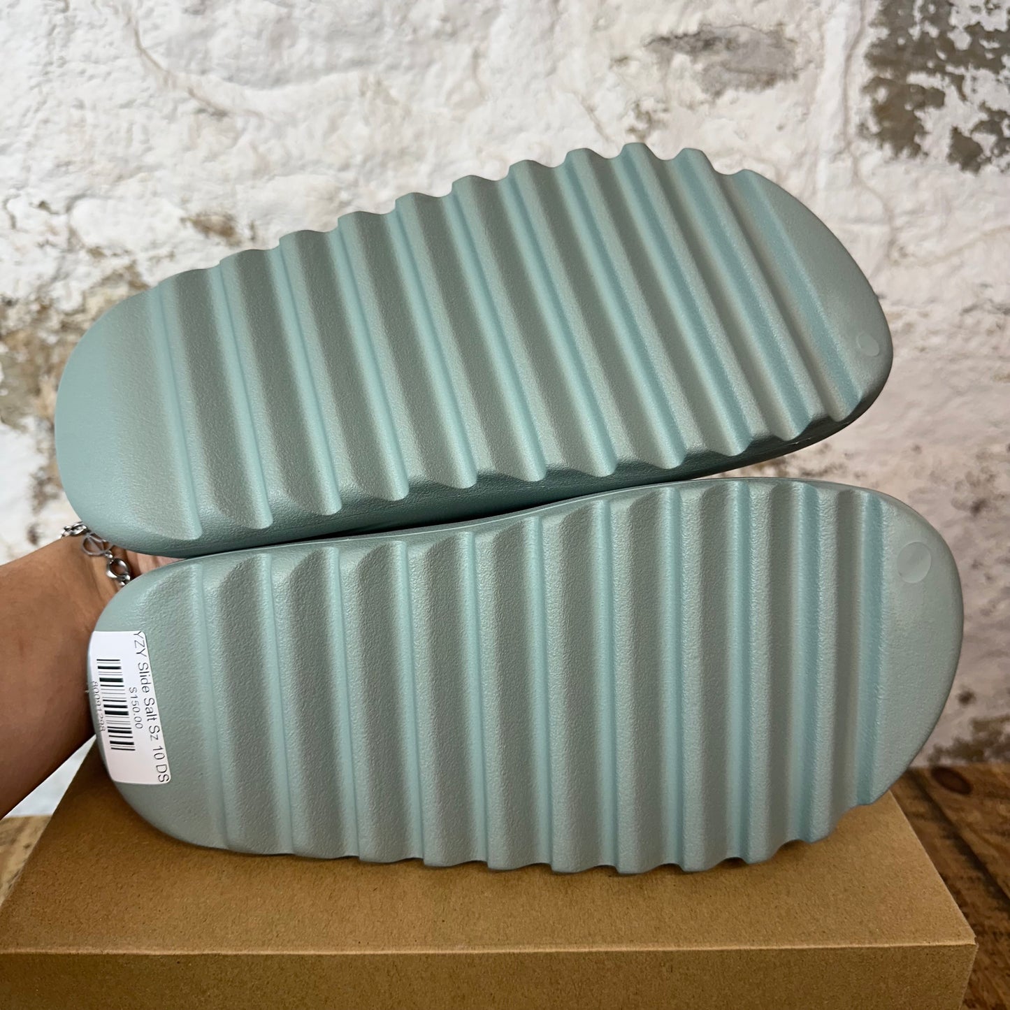 YZY Slide Salt Sz 10 DS