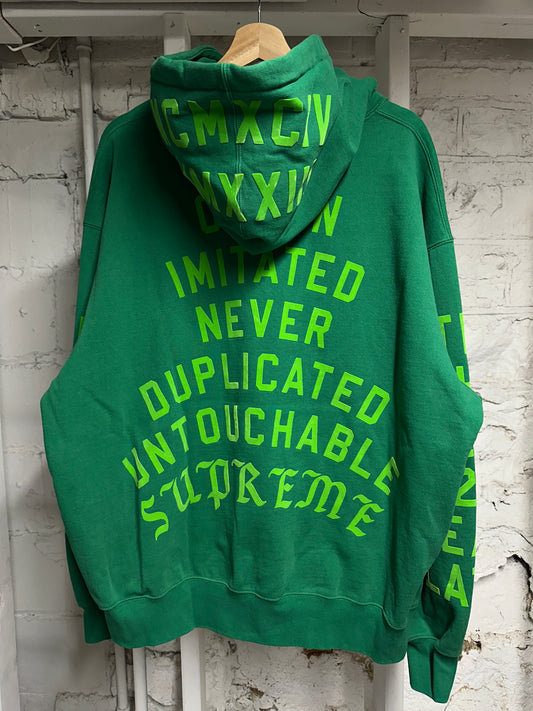 Supreme World Famous Green Hoodie Sz XL