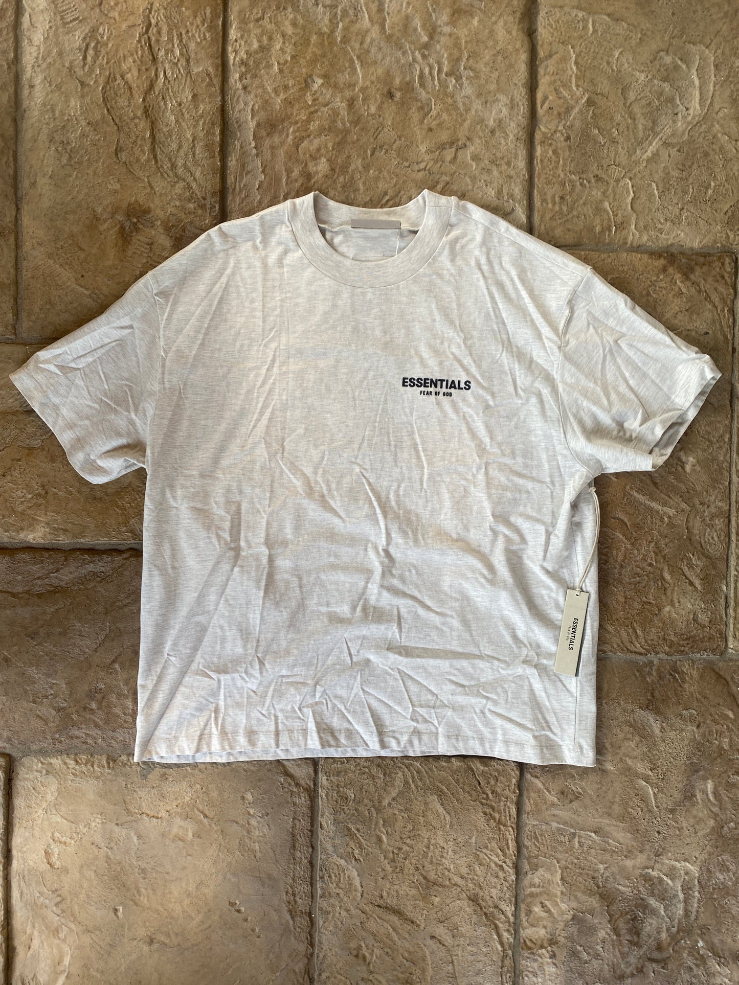 Fear of God Essentials Oatmeal T-Shirt Sz XL DS