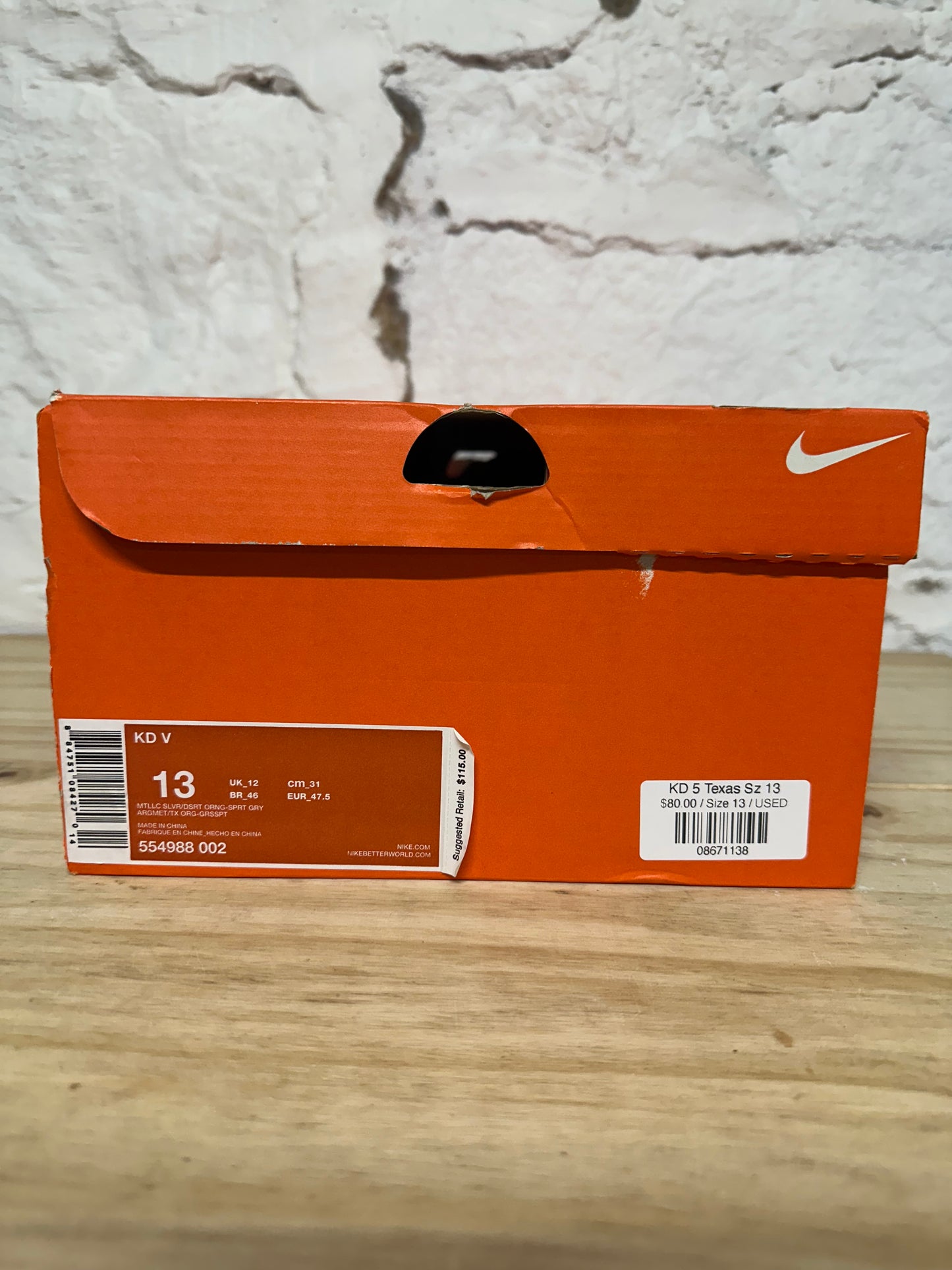 Nike KD 5 Texas Sz 13