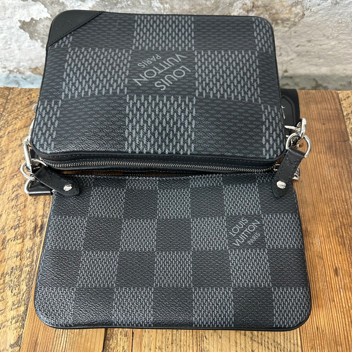 Louis Vuitton Trio Graphite Messenger Bag