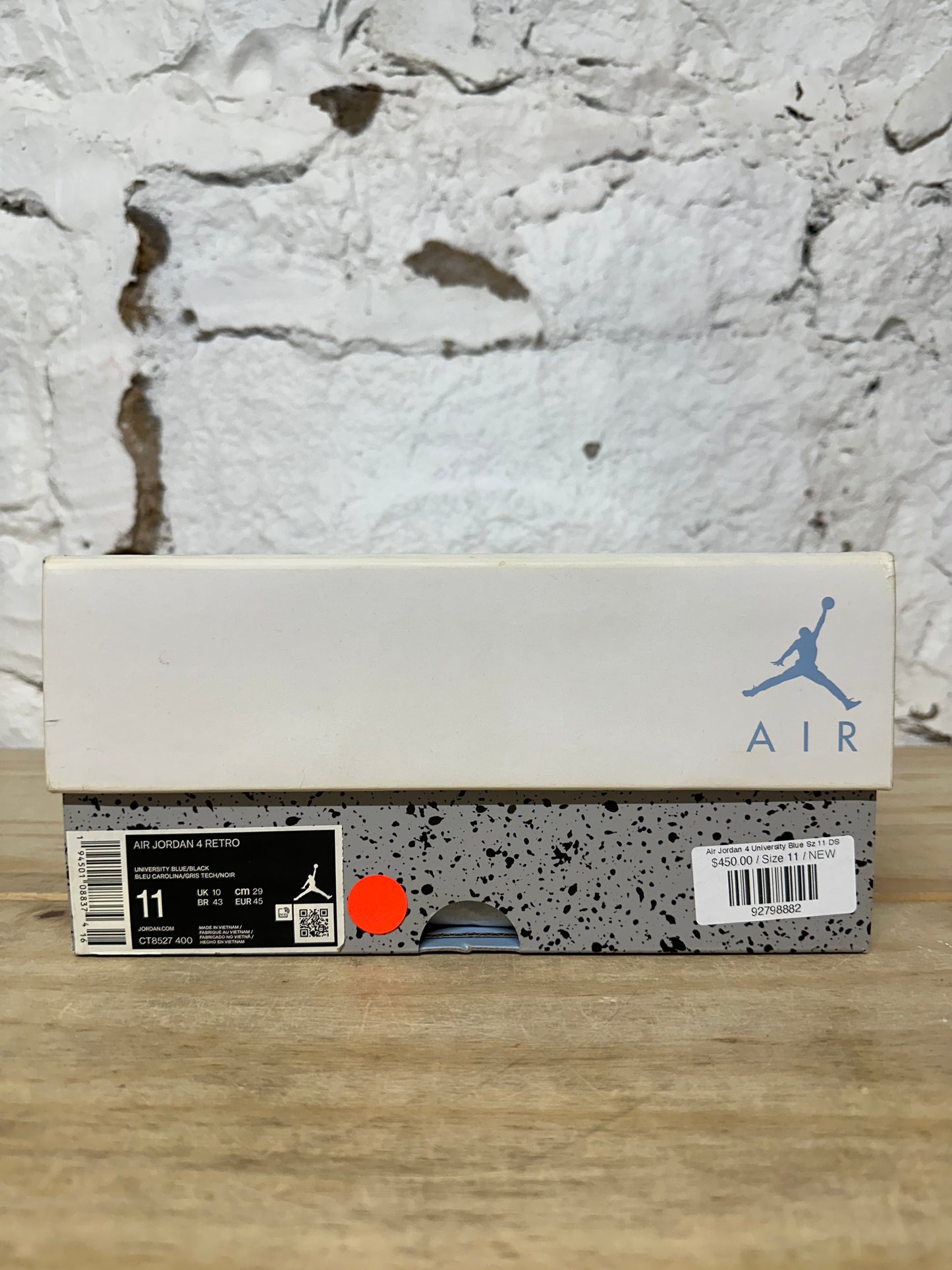 Air Jordan 4 University Blue Sz 11 DS