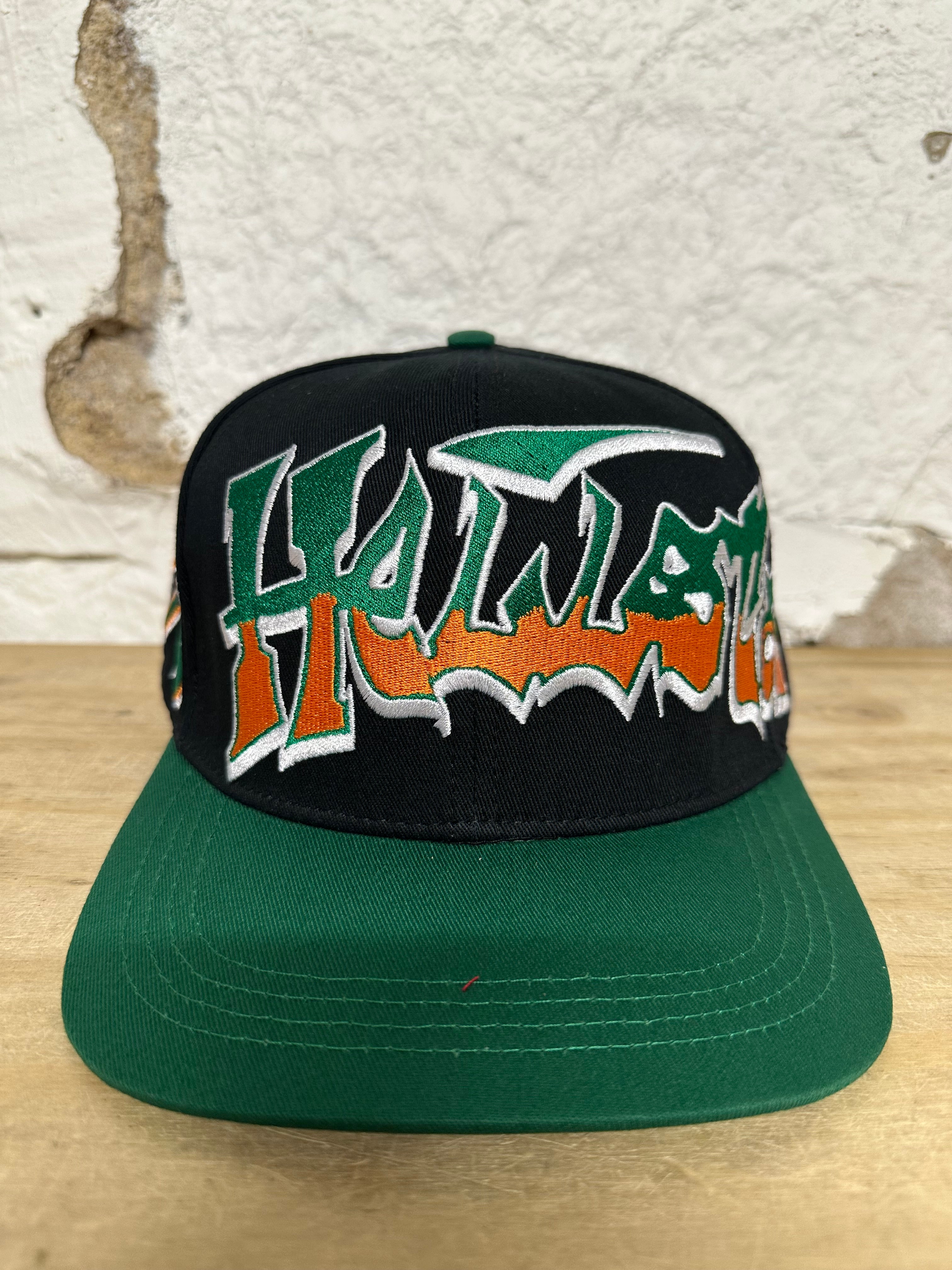 Hellstar Records Black Green Orange Snapback Hat DS