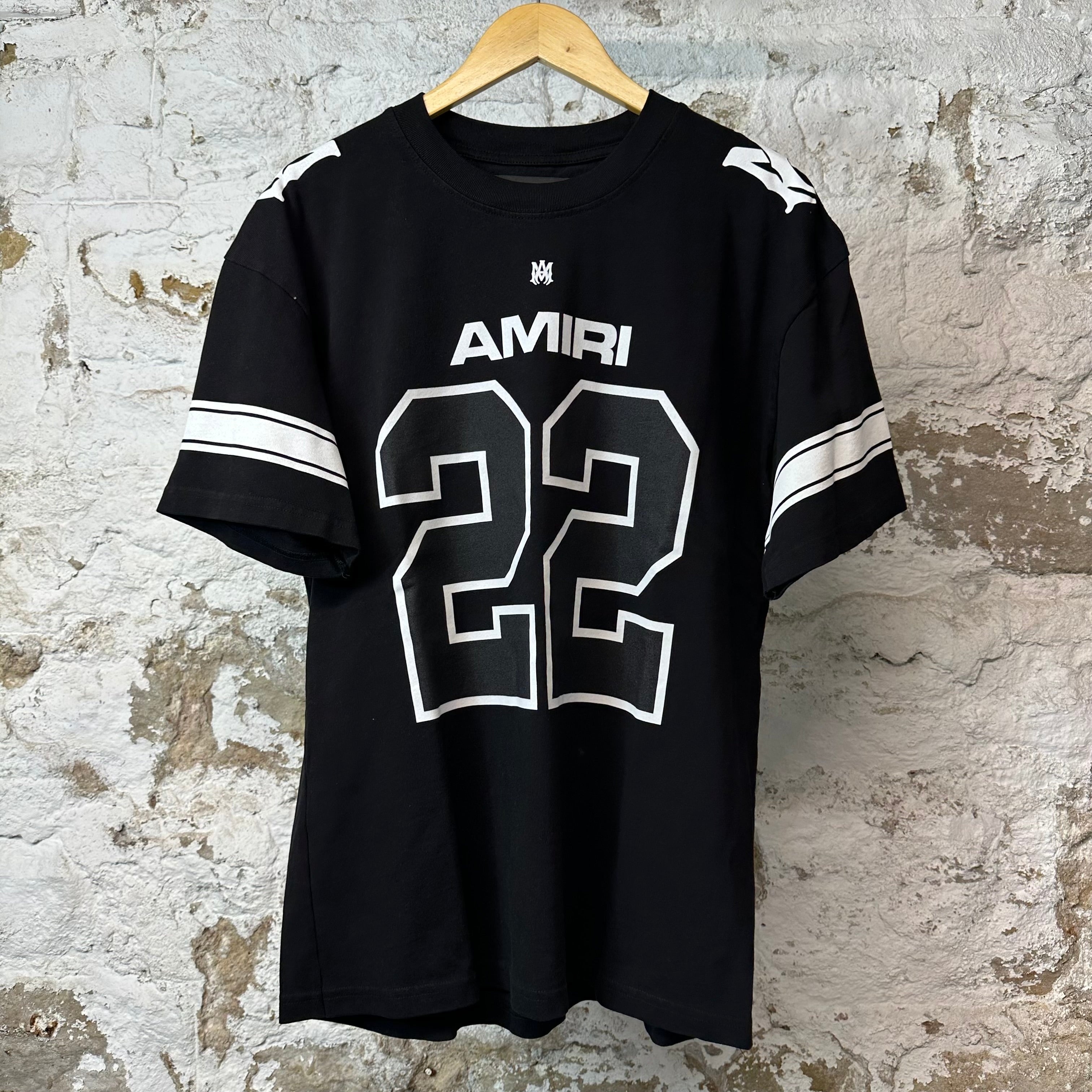 Amiri 22 Logo Skater T-shirt Black Sz XL