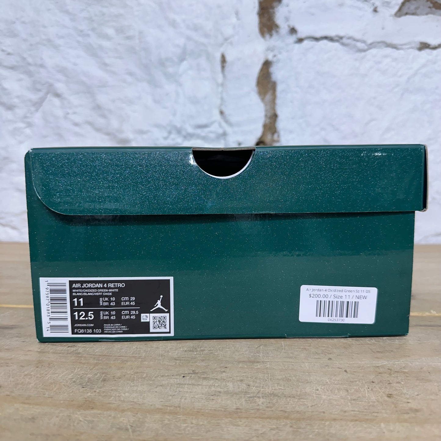 Air Jordan 4 Oxidized Green Sz 11 DS