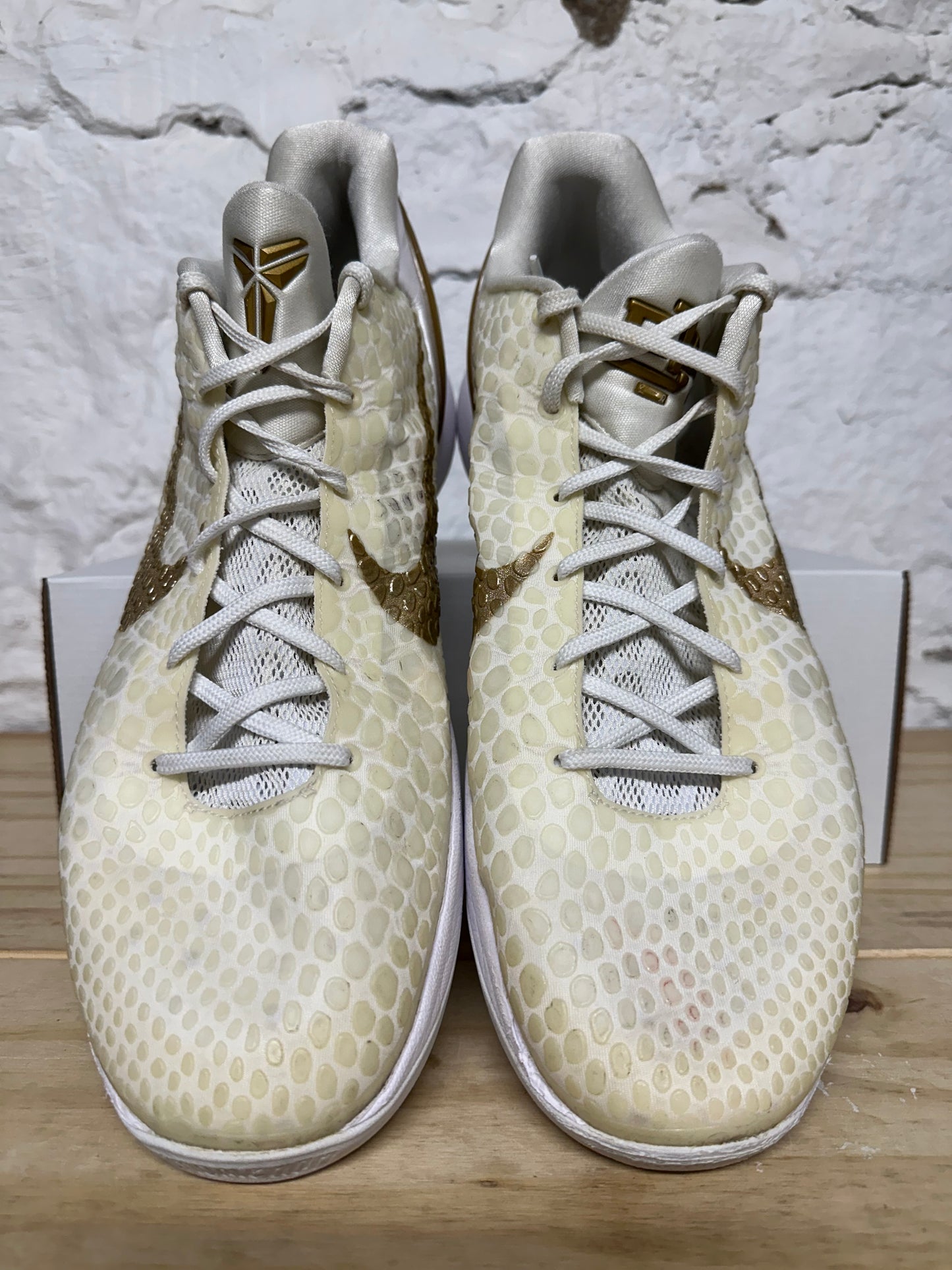 Nike Kobe 6 Protro BHM White Gold (Sample) Sz 15