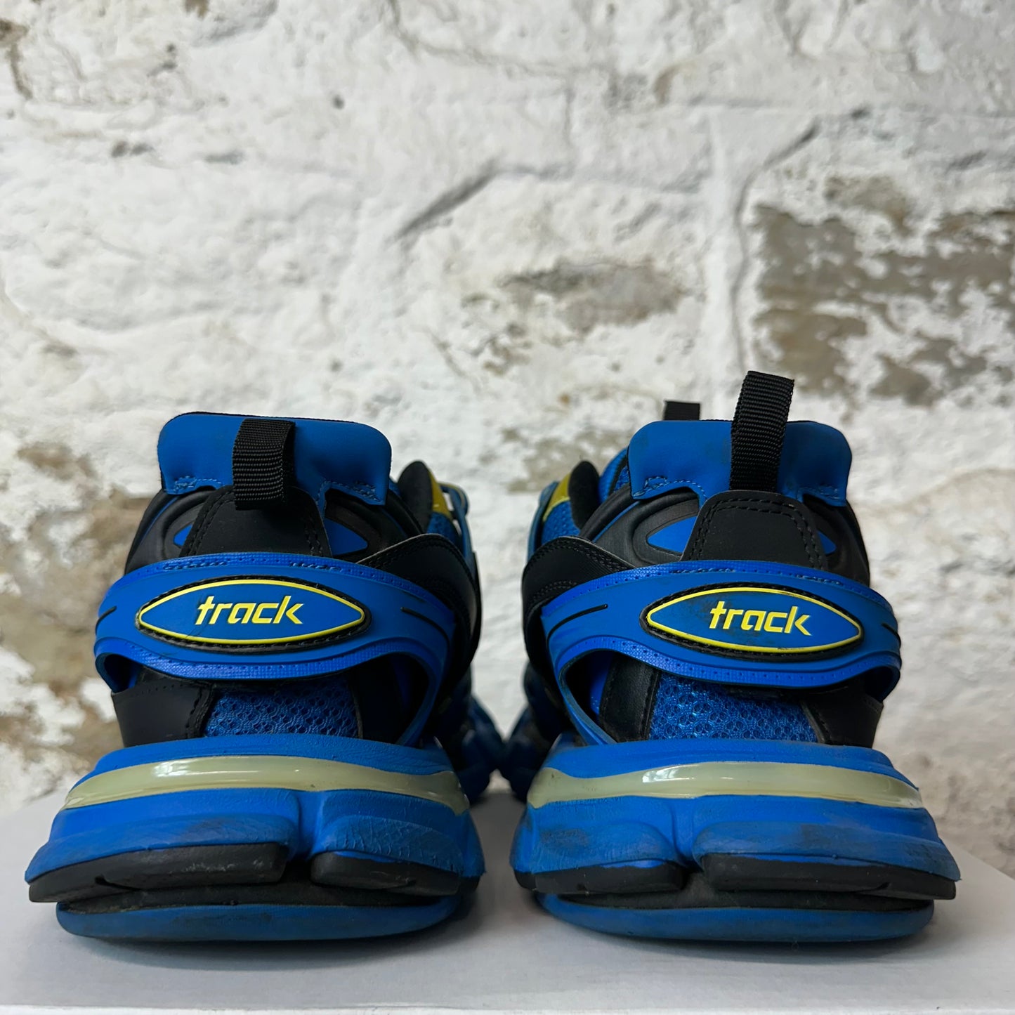 Balenciaga Track Runner LED Blue Black Yellow Sneaker Sz 10 (43)